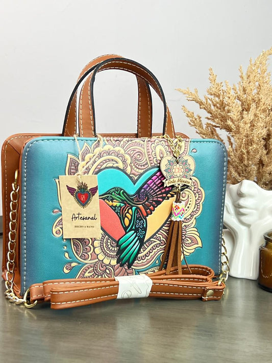 Crossbody Azul Colibrí