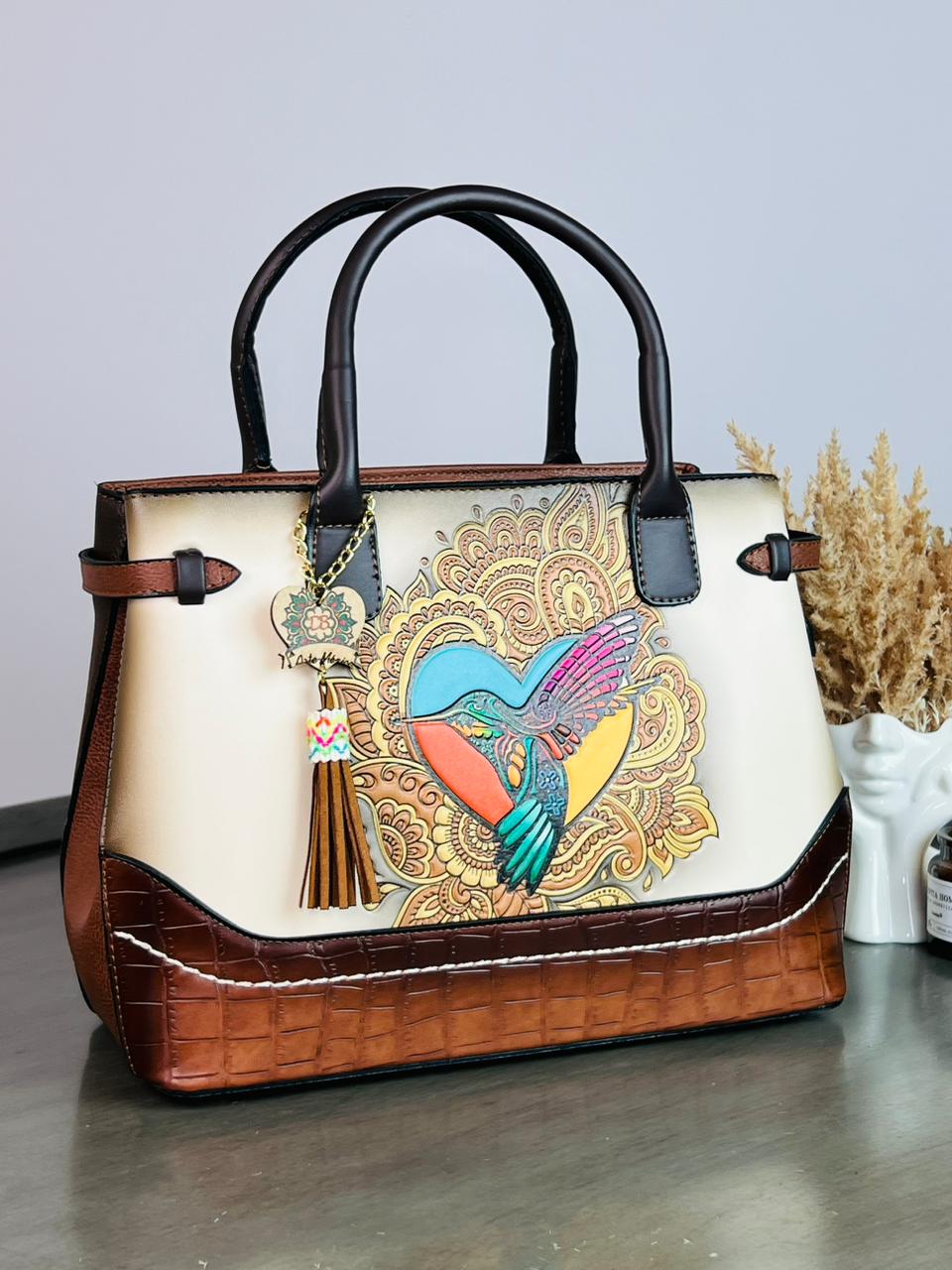 Bolso Colibrí beige